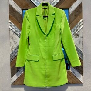 Zara - Lime Green Blazer Dress